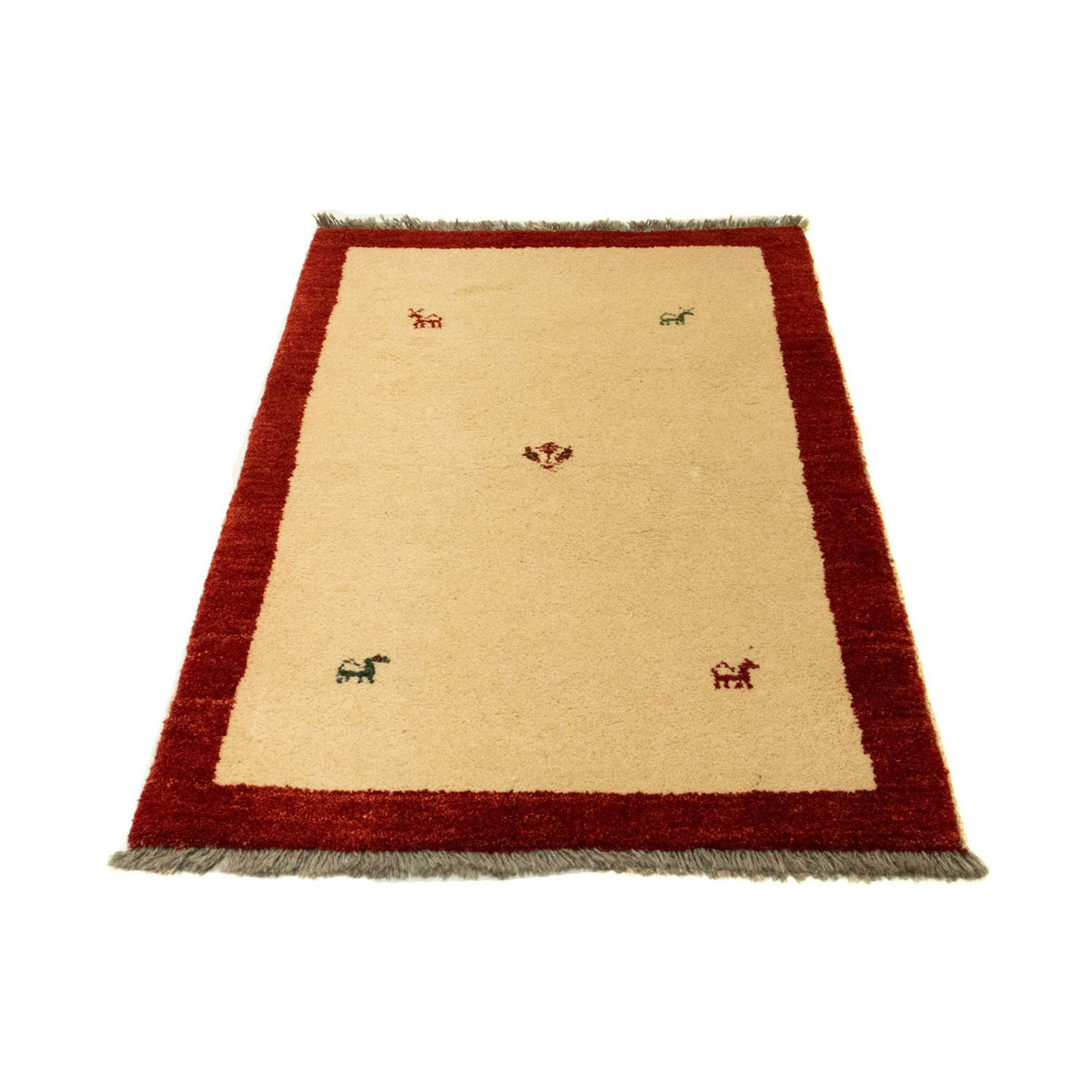Gabbeh-tæppe - Persisk - 125 x 83 cm - beige