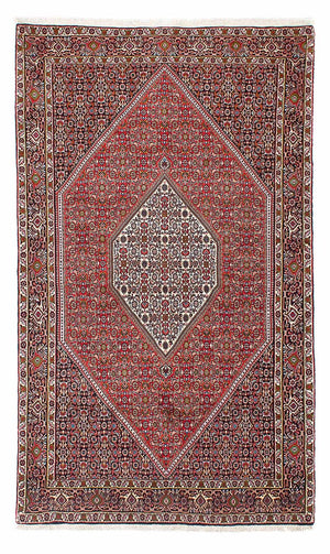 Persisk tæppe - Bijar - 225 x 136 cm - rød