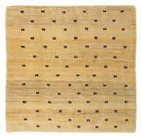 Gabbeh-tæppe - Persisk firkantet  - 102 x 100 cm - beige