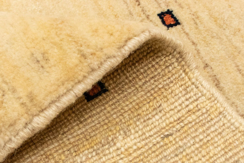 Gabbeh-tæppe - Persisk firkantet  - 102 x 100 cm - beige