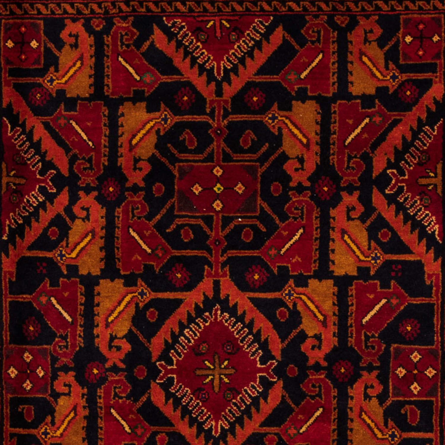 Baluch-tæppe - 203 x 130 cm - rød