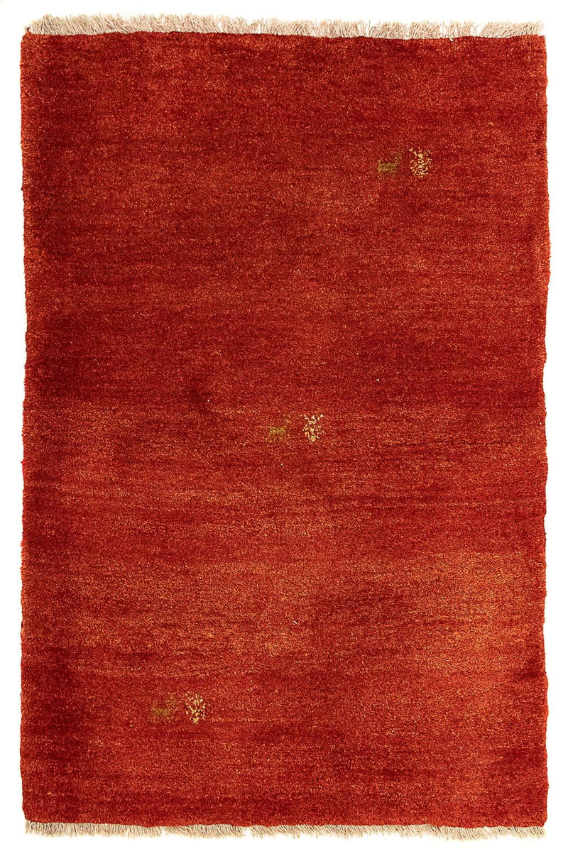Gabbeh-tæppe - Persisk - 125 x 82 cm - mørkerød