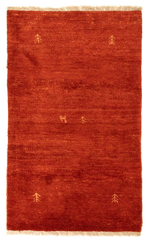 Gabbeh-tæppe - Persisk - 135 x 74 cm - rød