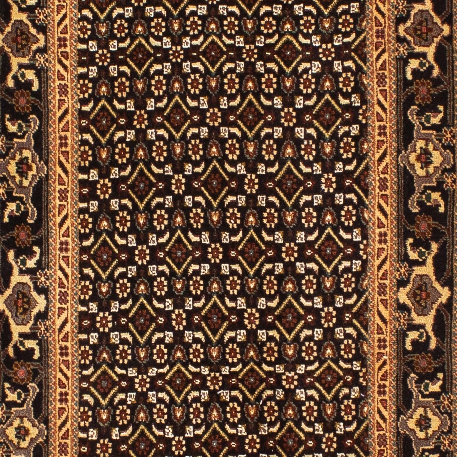 Løber Persisk tæppe - Tabriz - 292 x 68 cm - flerfarvet