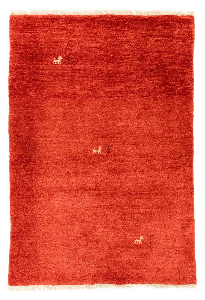 Gabbeh-tæppe - Persisk - 131 x 86 cm - rød