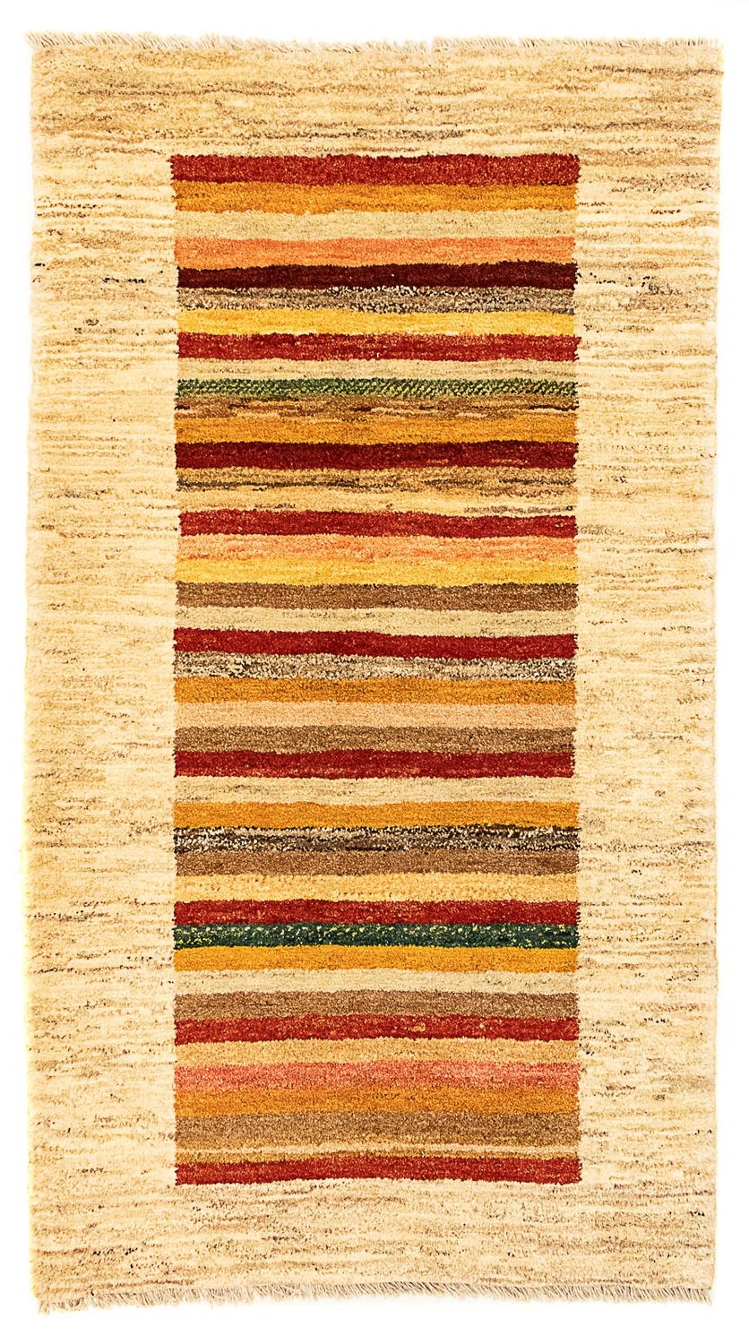 Gabbeh-tæppe - Persisk - 137 x 74 cm - beige