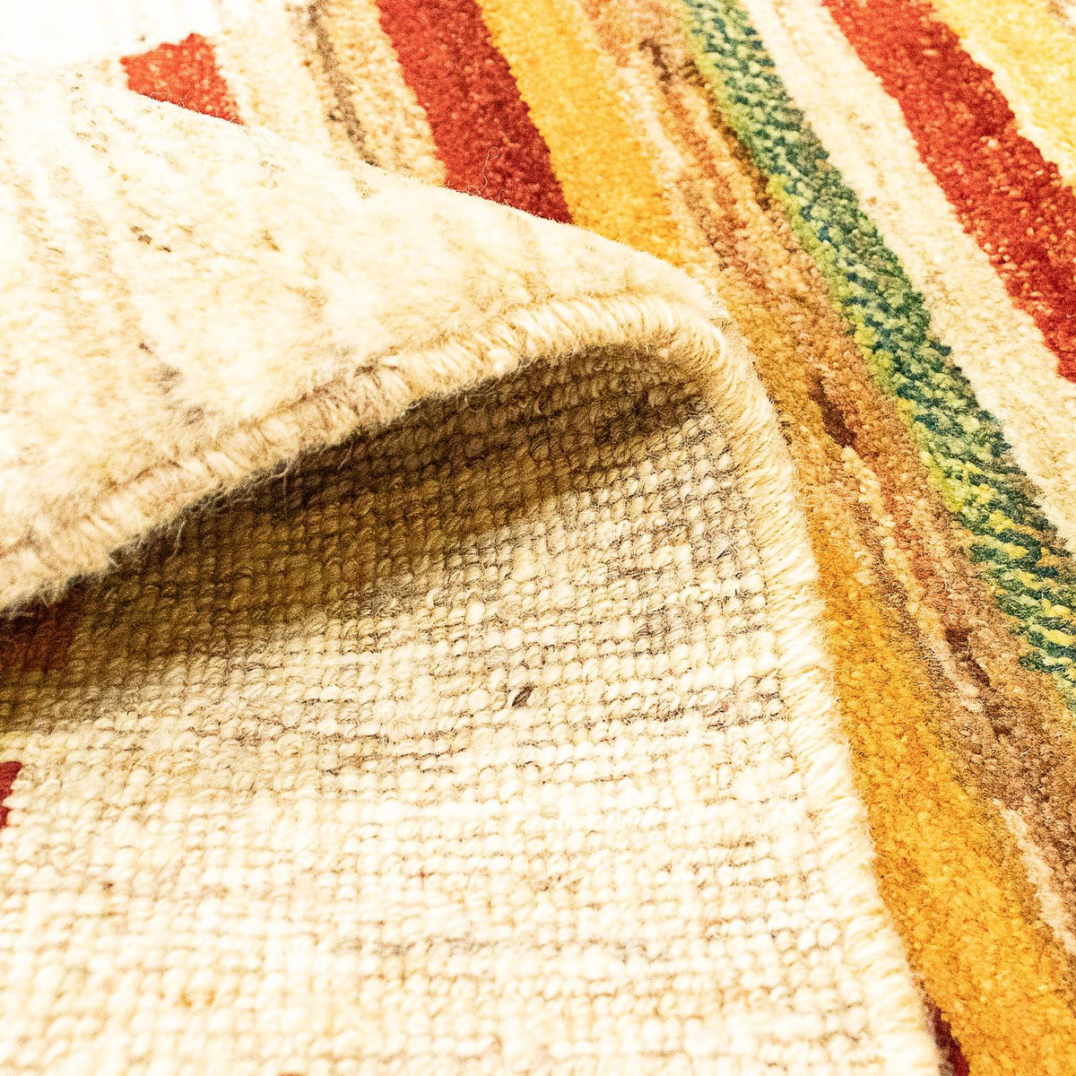 Gabbeh-tæppe - Persisk - 137 x 74 cm - beige