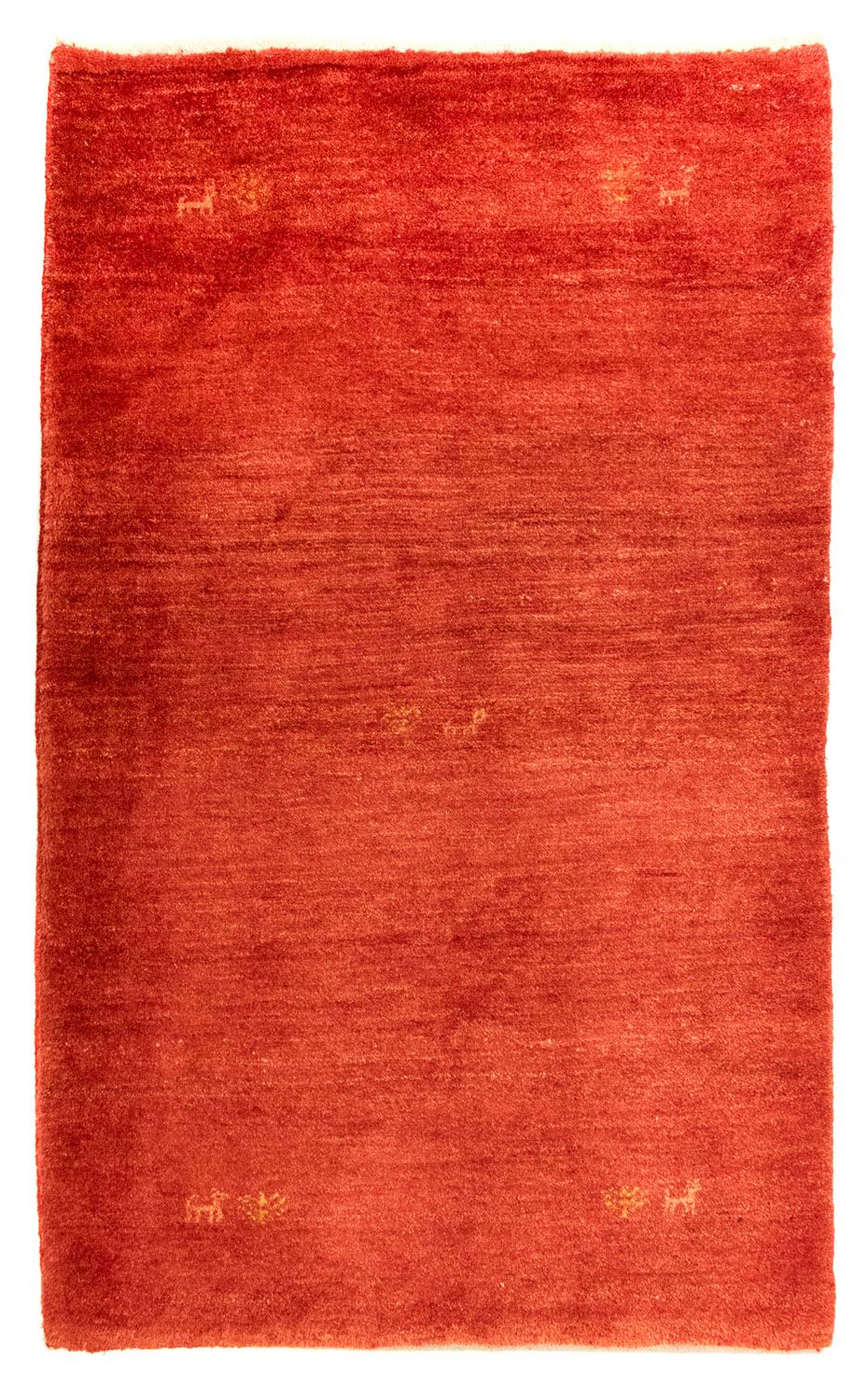 Gabbeh Tæppe - Loribaft Persisk - 130 x 81 cm - rød