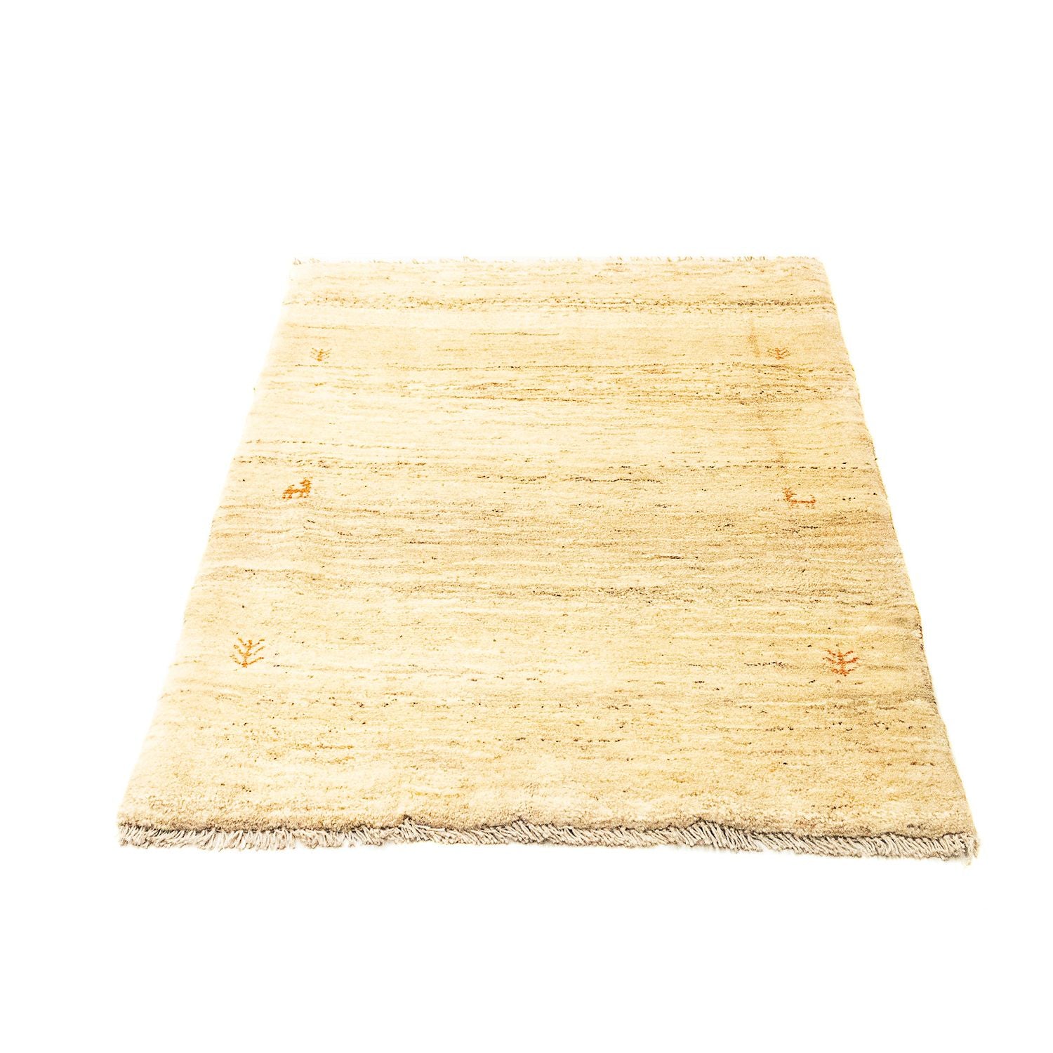 Gabbeh-tæppe - Persisk - 130 x 87 cm - beige