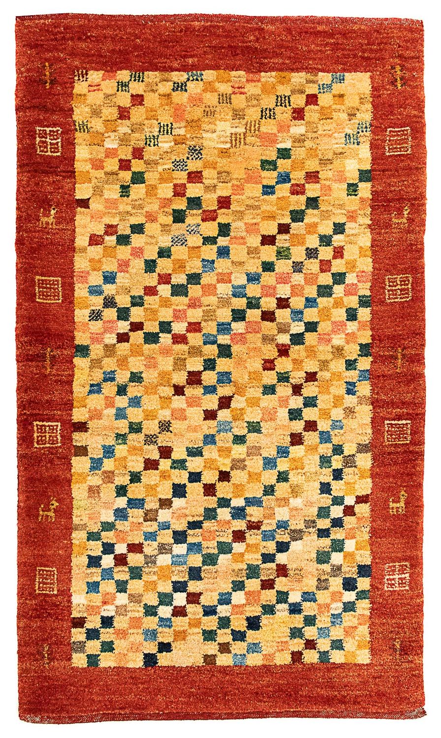 Gabbeh-tæppe - Persisk - 139 x 78 cm - beige