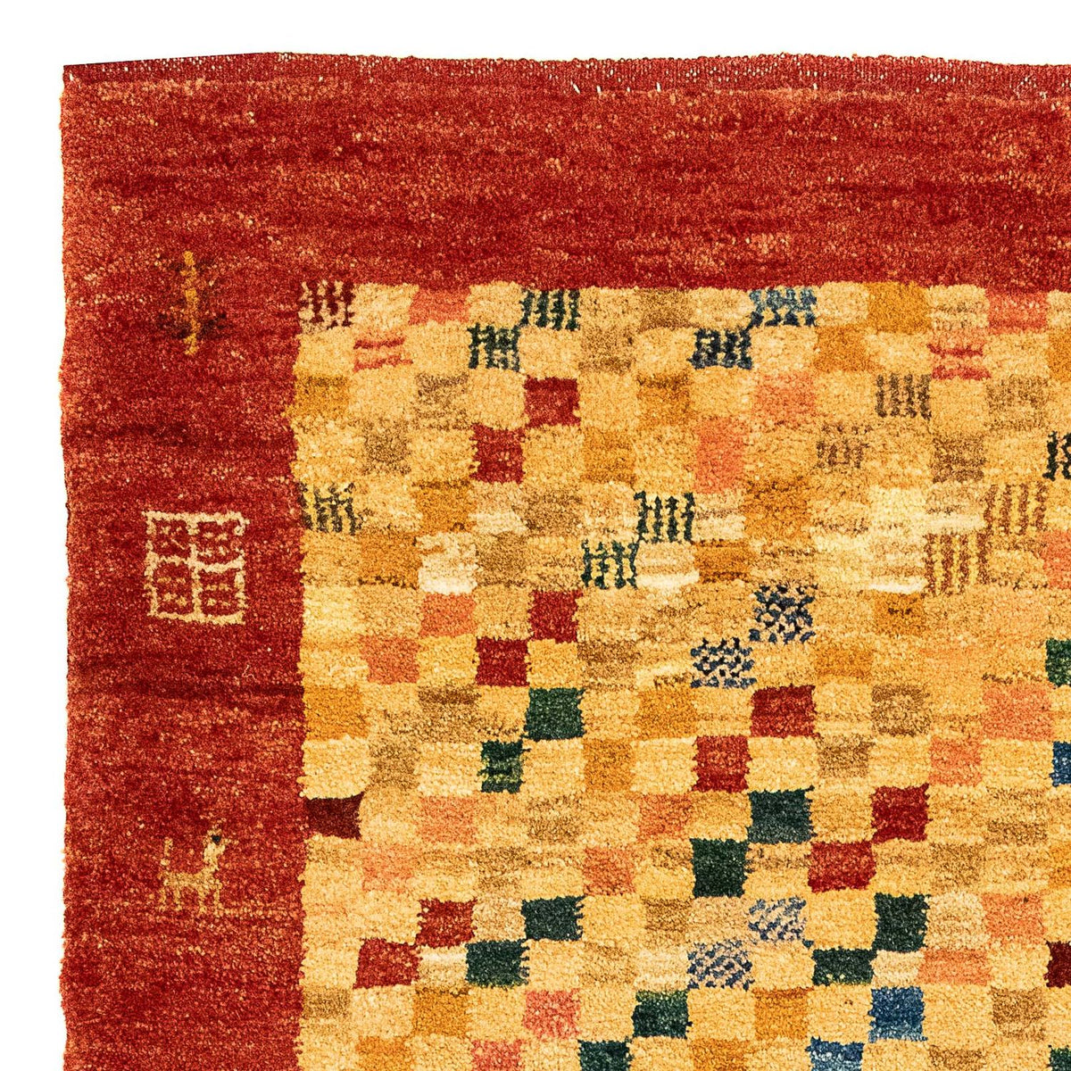 Gabbeh-tæppe - Persisk - 139 x 78 cm - beige