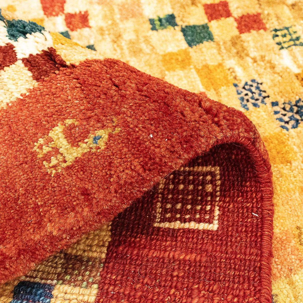 Gabbeh-tæppe - Persisk - 139 x 78 cm - beige