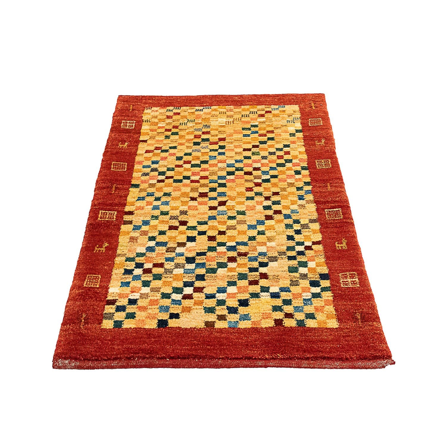 Gabbeh-tæppe - Persisk - 139 x 78 cm - beige
