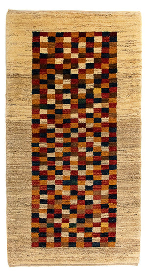 Gabbeh-tæppe - Persisk - 138 x 72 cm - beige