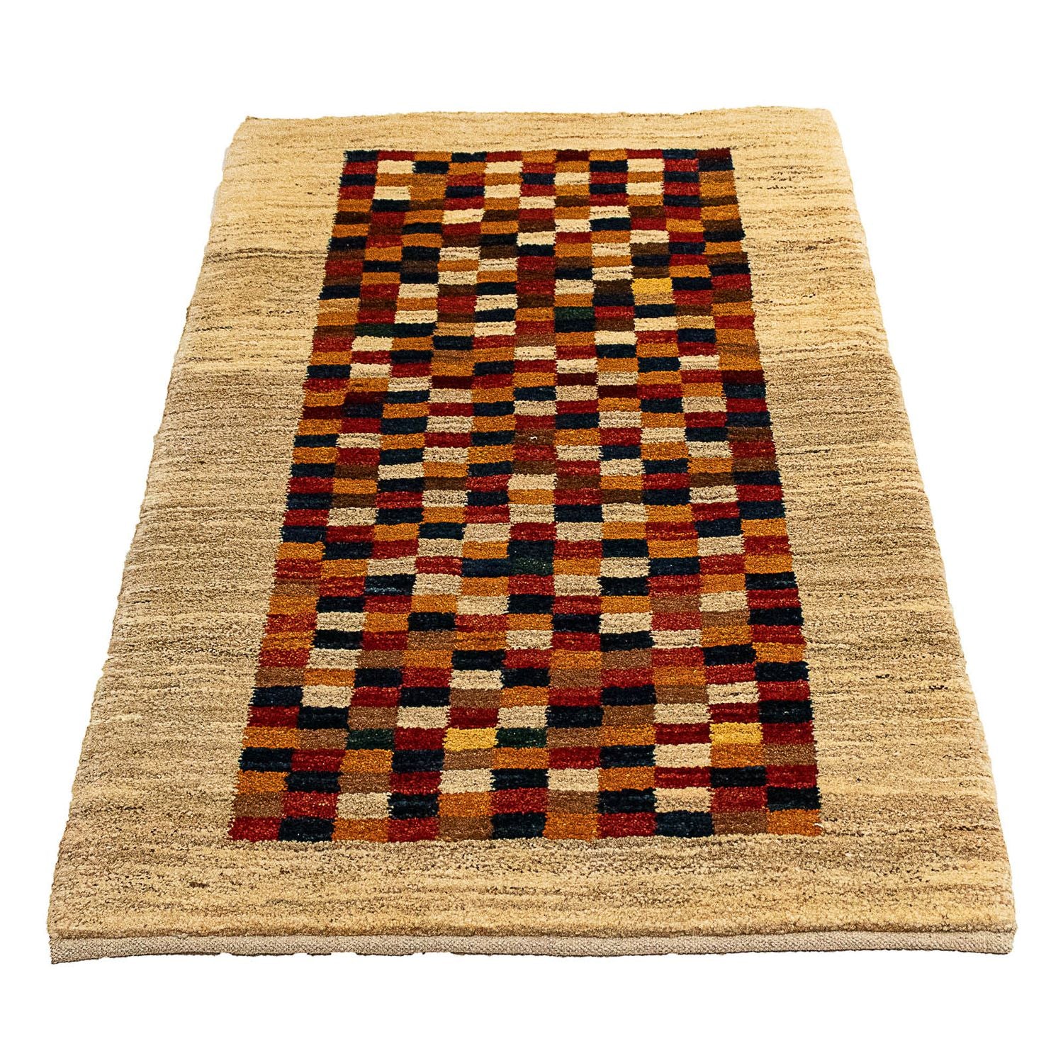 Gabbeh-tæppe - Persisk - 138 x 72 cm - beige