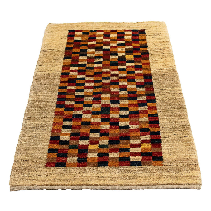 Gabbeh-tæppe - Persisk - 138 x 72 cm - beige