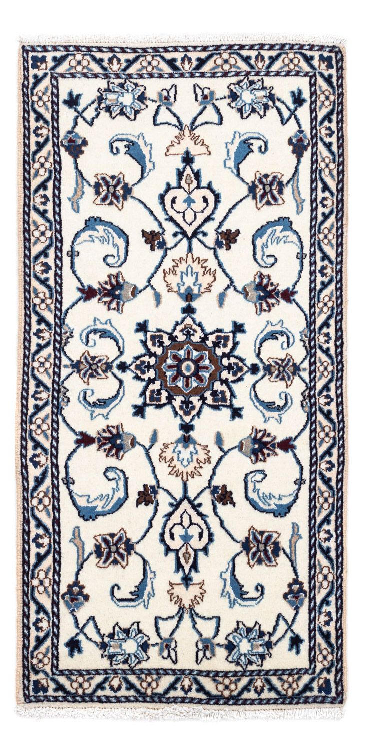 Persisk tæppe - Nain - 139 x 68 cm - beige