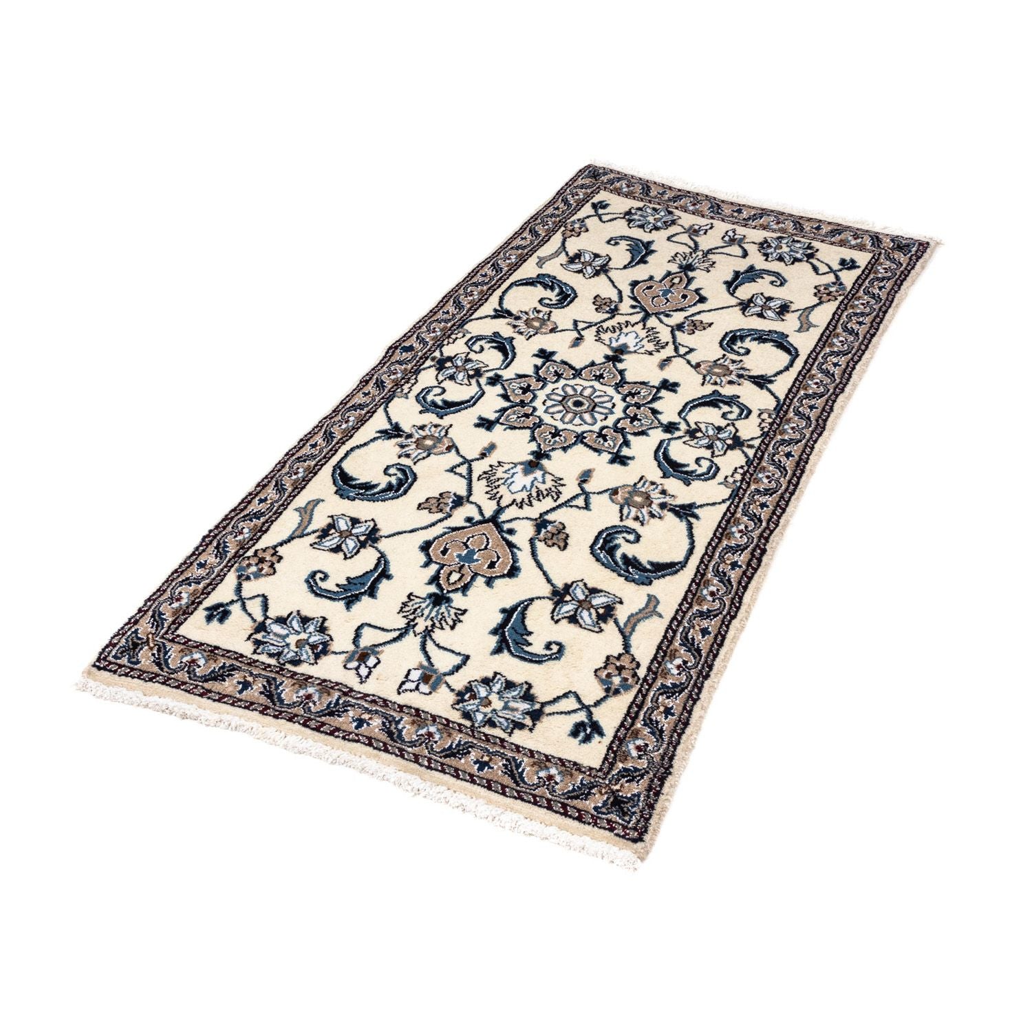 Persisk tæppe - Nain - 138 x 67 cm - beige