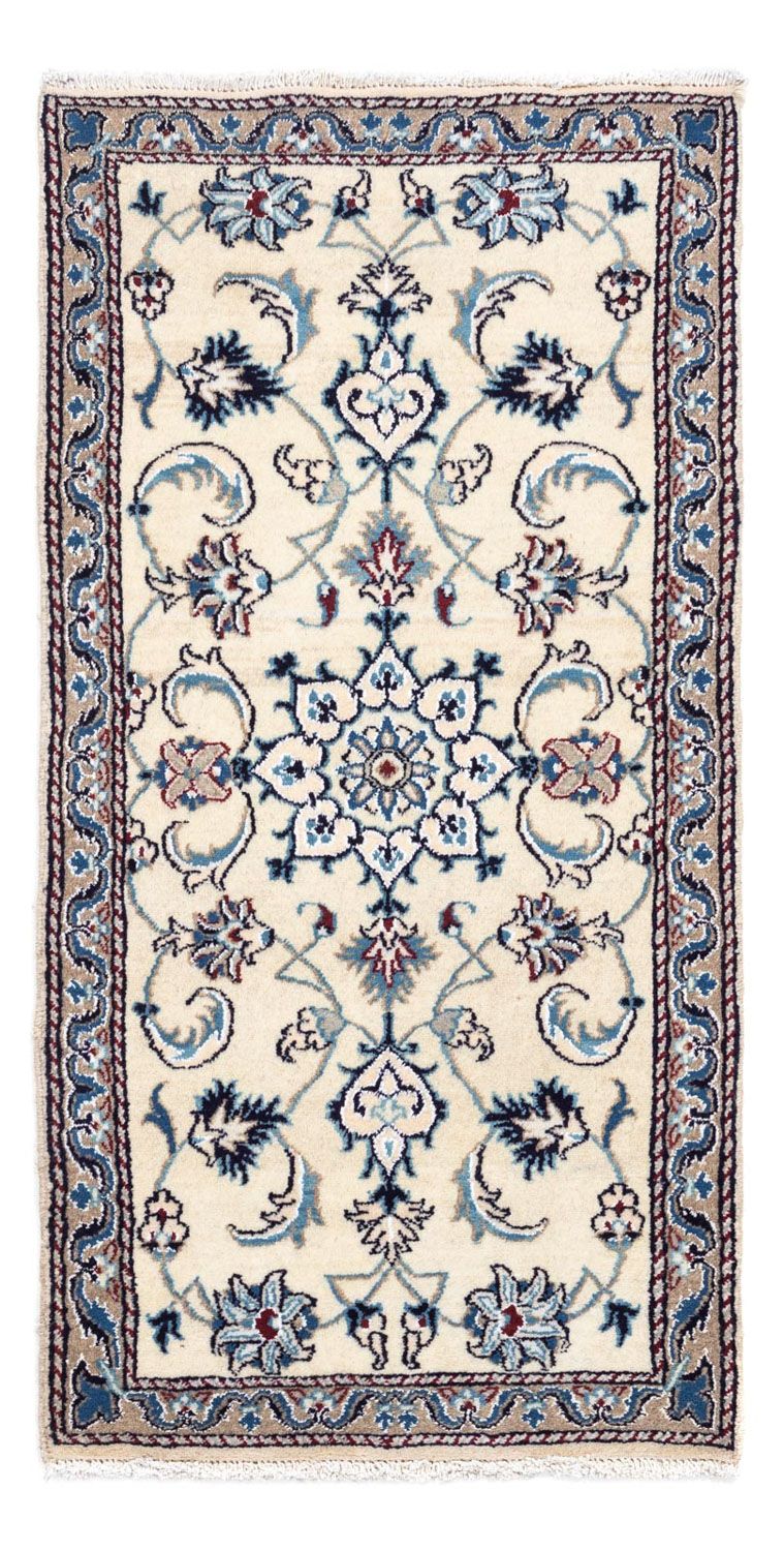 Persisk tæppe - Nain - 135 x 68 cm - beige