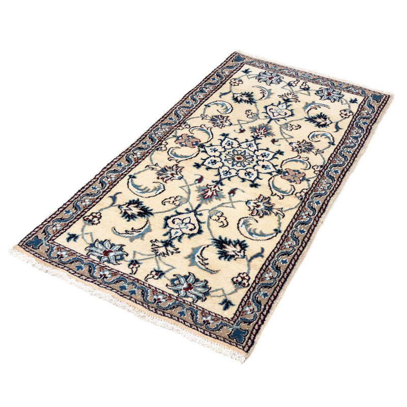 Persisk tæppe - Nain - 135 x 68 cm - beige