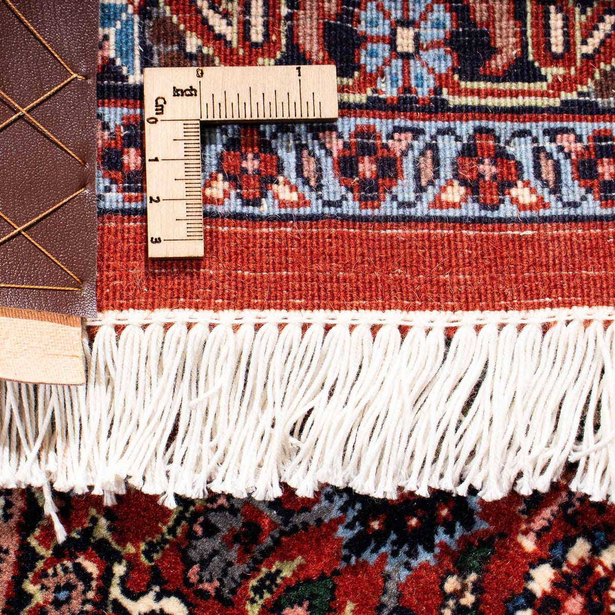 Persisk tæppe - Bijar - 241 x 170 cm - mørkerød