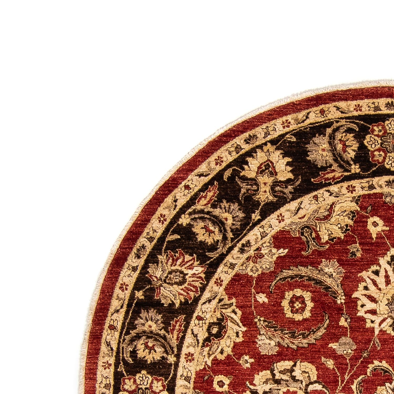 Ziegler Carpet rundt  - 248 x 239 cm - mørkerød