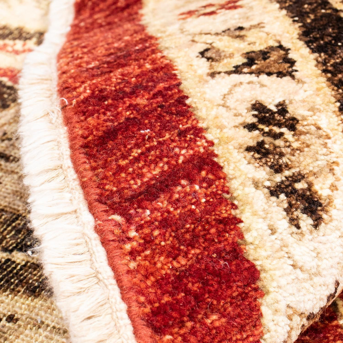 Ziegler Carpet rundt  - 248 x 239 cm - mørkerød