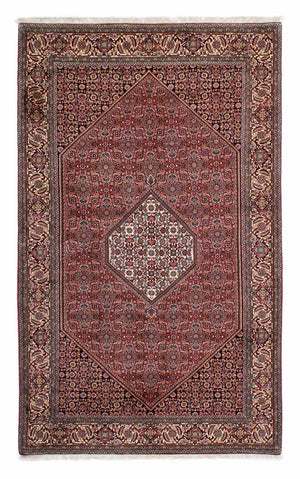 Persisk tæppe - Bijar - 228 x 138 cm - rød
