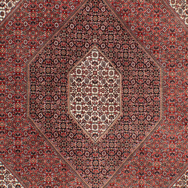 Persisk tæppe - Bijar - 294 x 204 cm - lysrød