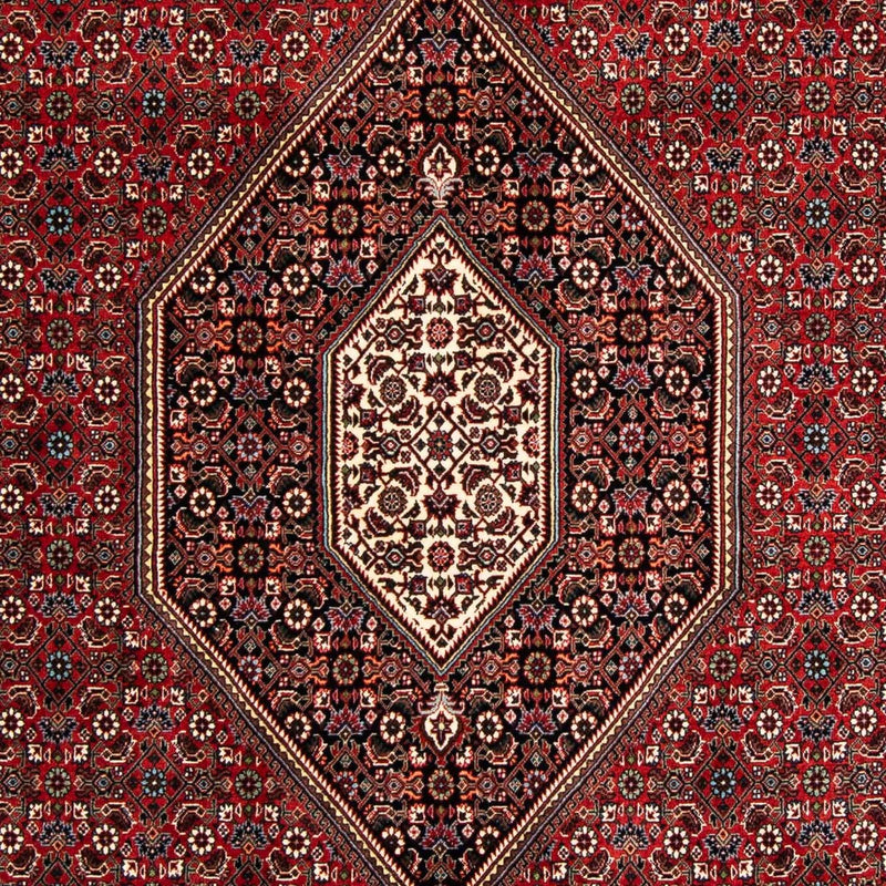 Persisk tæppe - Bijar - 258 x 169 cm - mørkerød