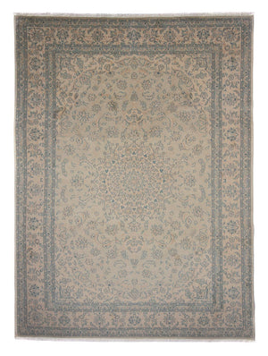 Persisk tæppe - Nain - Royal - 350 x 245 cm - lys brun