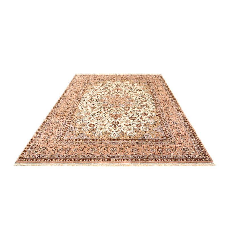 Persisk tæppe - Isfahan - Premium - 291 x 200 cm - lys brun