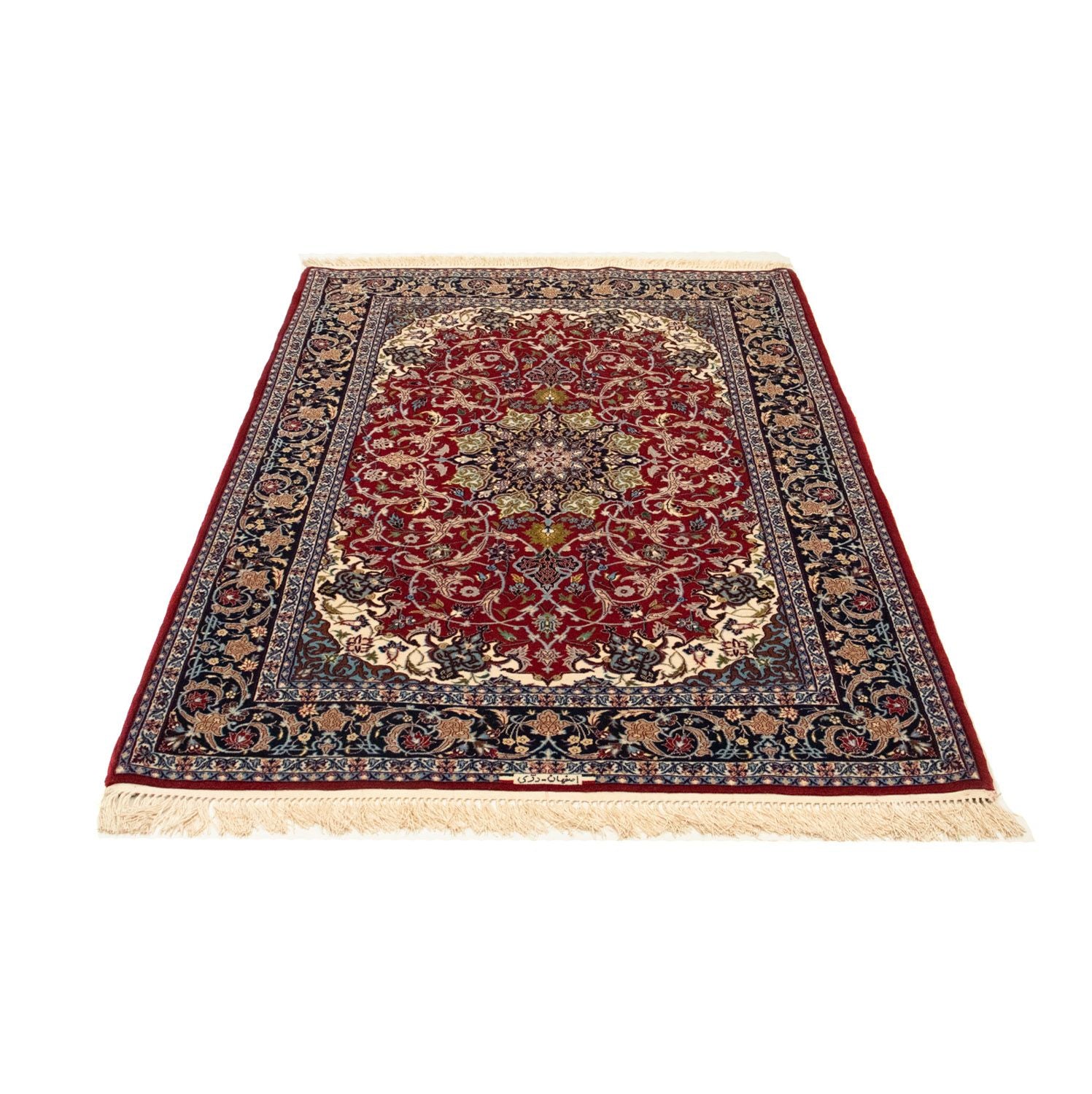 Persisk tæppe - Isfahan - Premium - 169 x 112 cm - rød