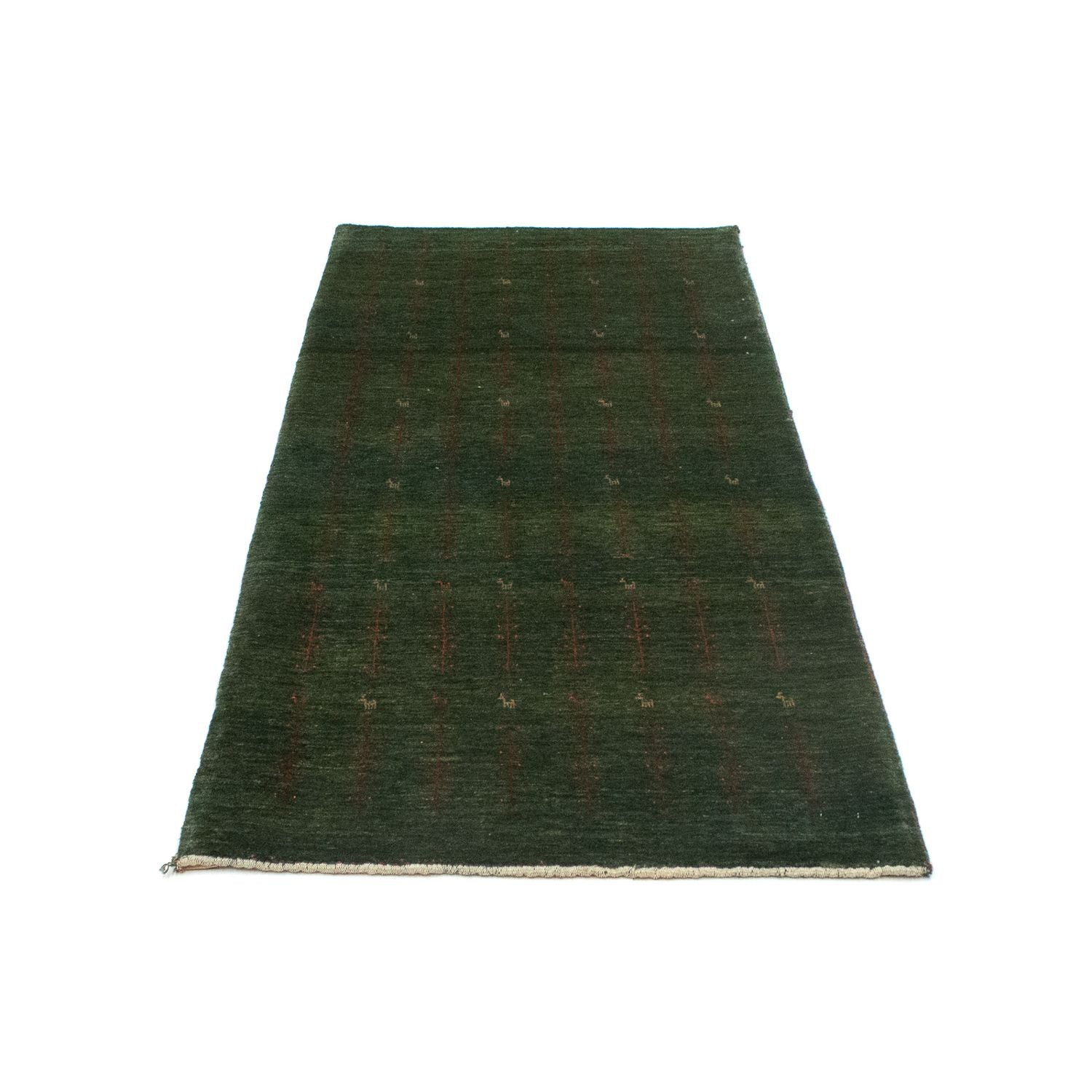 Løber Gabbeh Tæppe - Loribaft Persisk - 209 x 87 cm - grøn