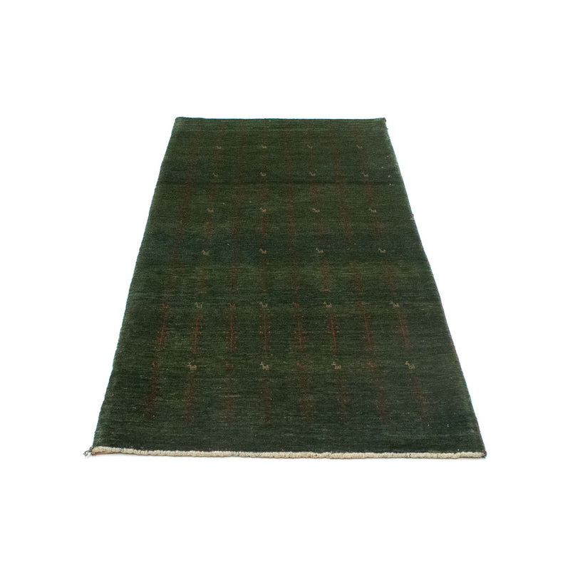 Løber Gabbeh Tæppe - Loribaft Persisk - 209 x 87 cm - grøn