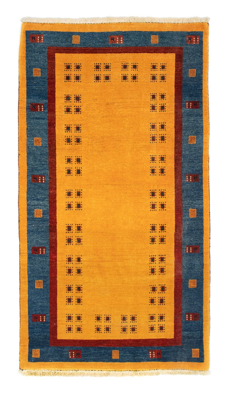 Løber Gabbeh Tæppe - Loribaft Persisk - 194 x 103 cm - guld
