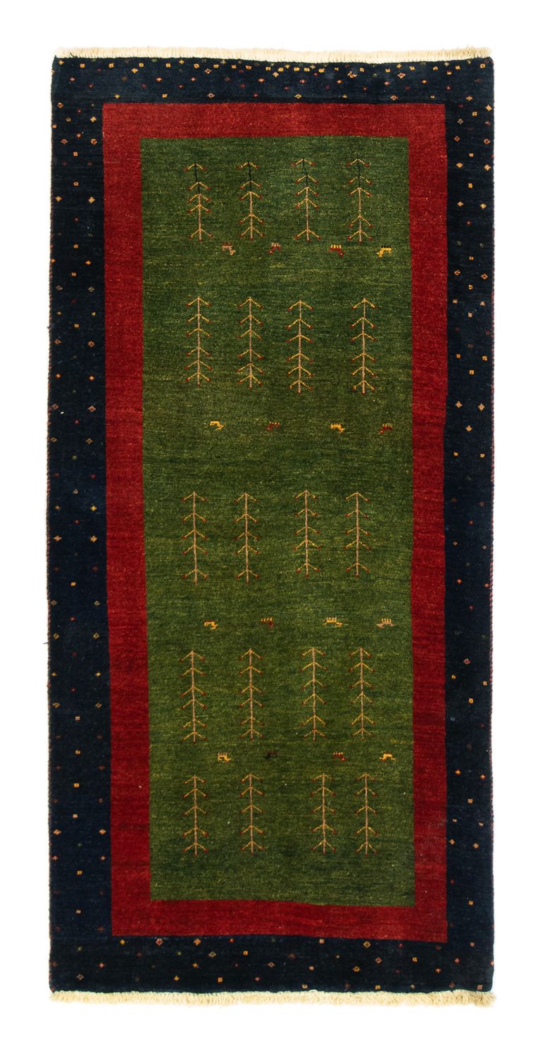 Løber Gabbeh Tæppe - Loribaft Persisk - 203 x 94 cm - flerfarvet