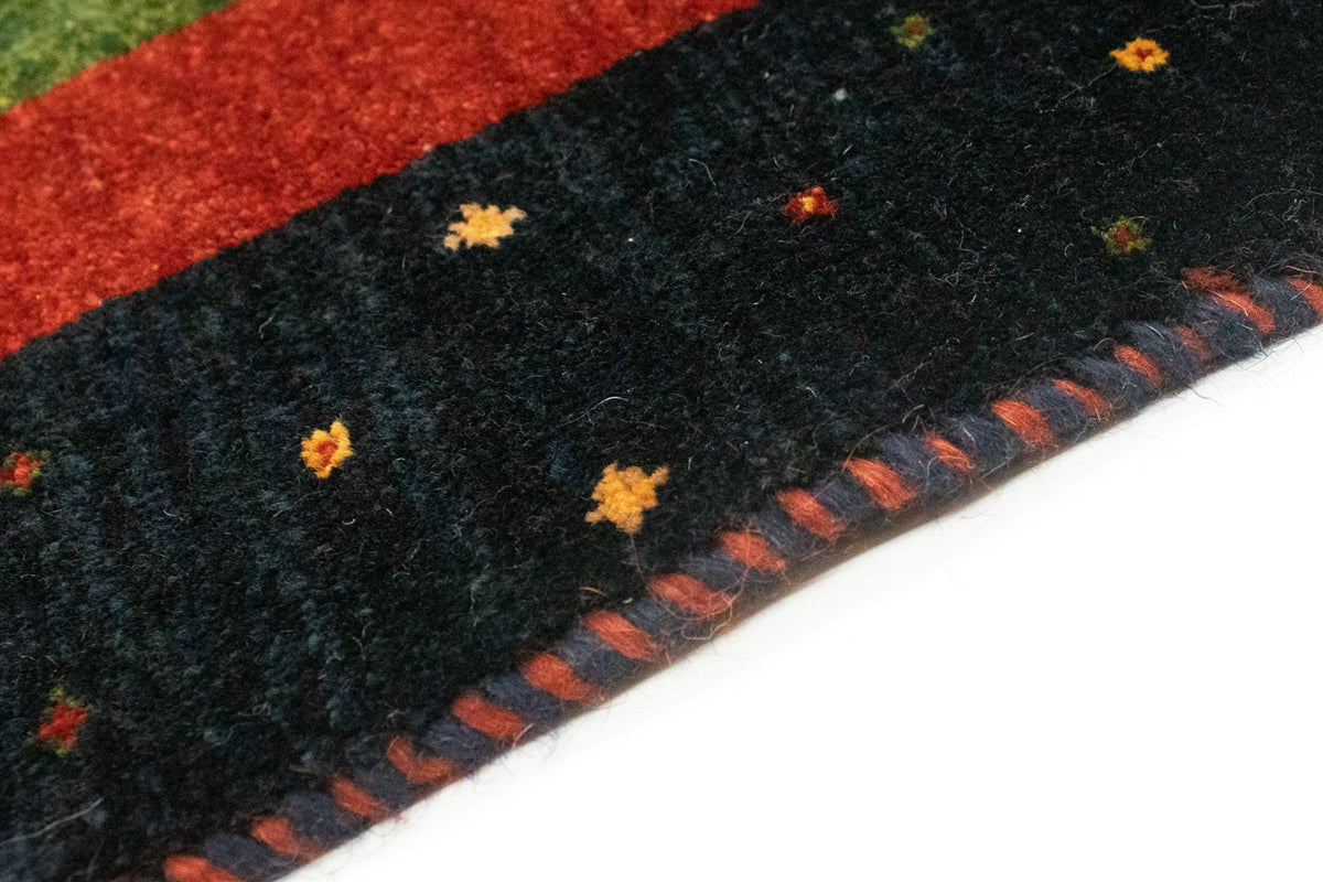 Løber Gabbeh Tæppe - Loribaft Persisk - 203 x 94 cm - flerfarvet