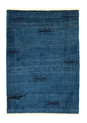 Gabbeh Tæppe - Loribaft Persisk - 150 x 102 cm - mørkeblå