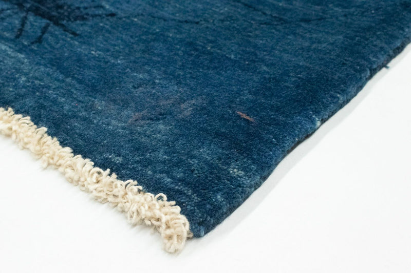 Gabbeh Tæppe - Loribaft Persisk - 150 x 102 cm - mørkeblå