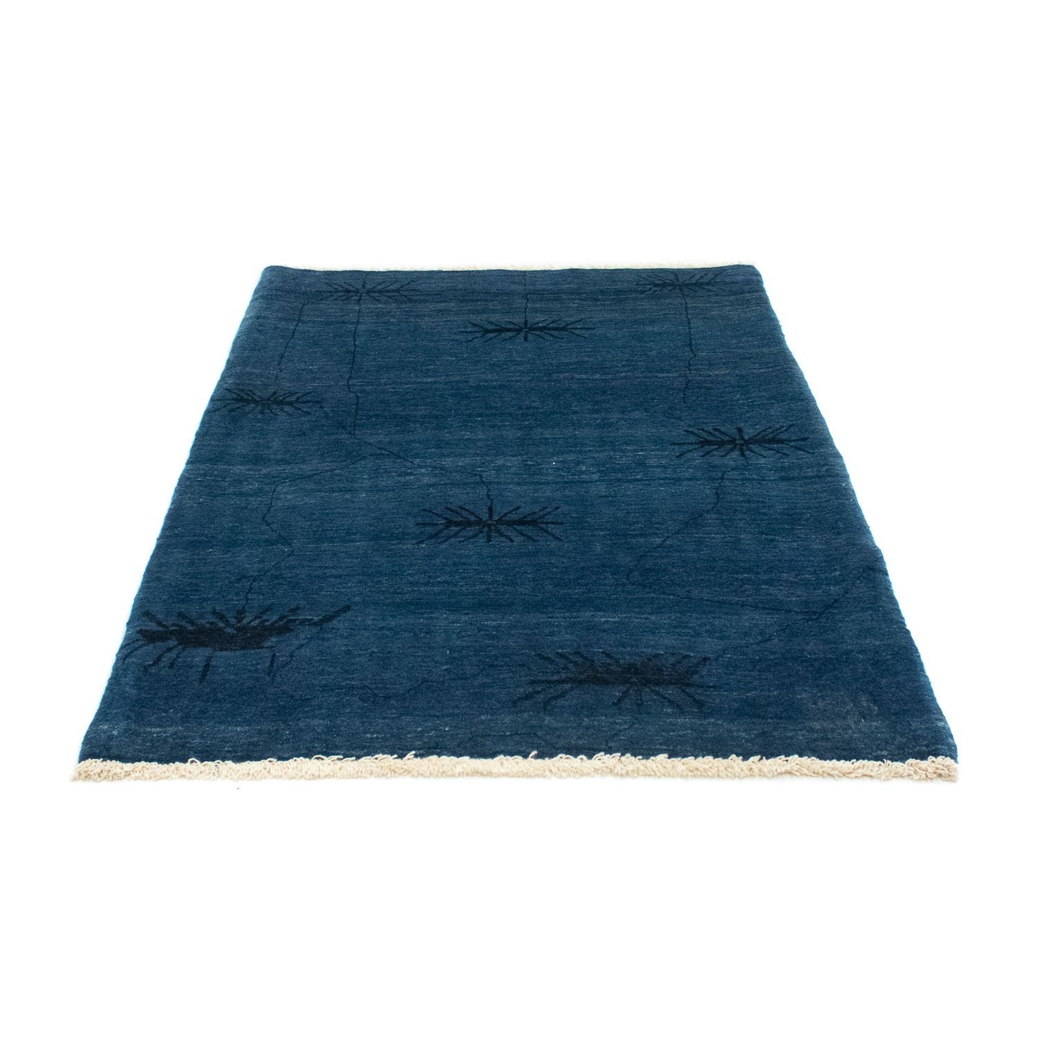 Gabbeh Tæppe - Loribaft Persisk - 150 x 102 cm - mørkeblå