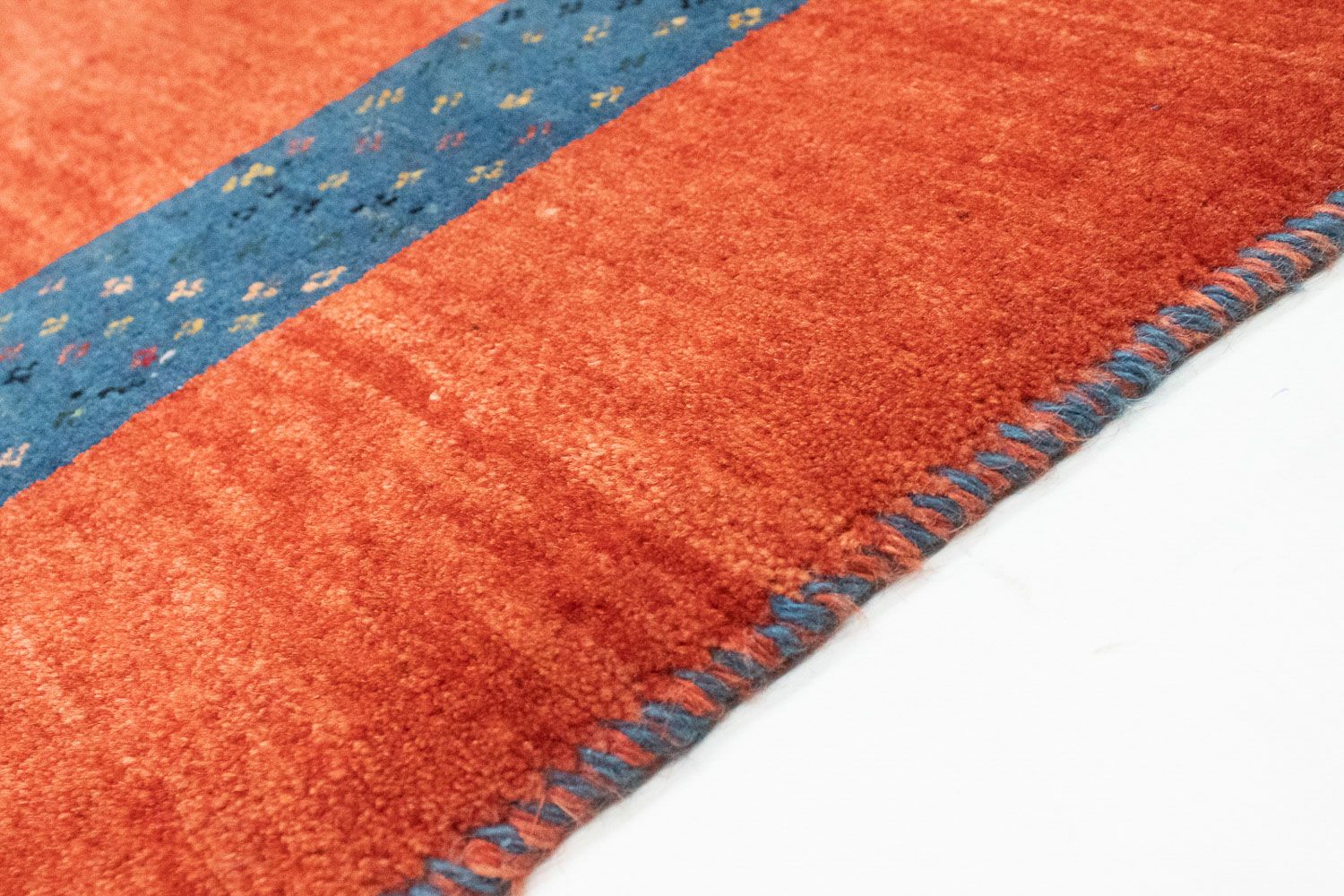 Gabbeh Tæppe - Loribaft Persisk - 210 x 142 cm - rød