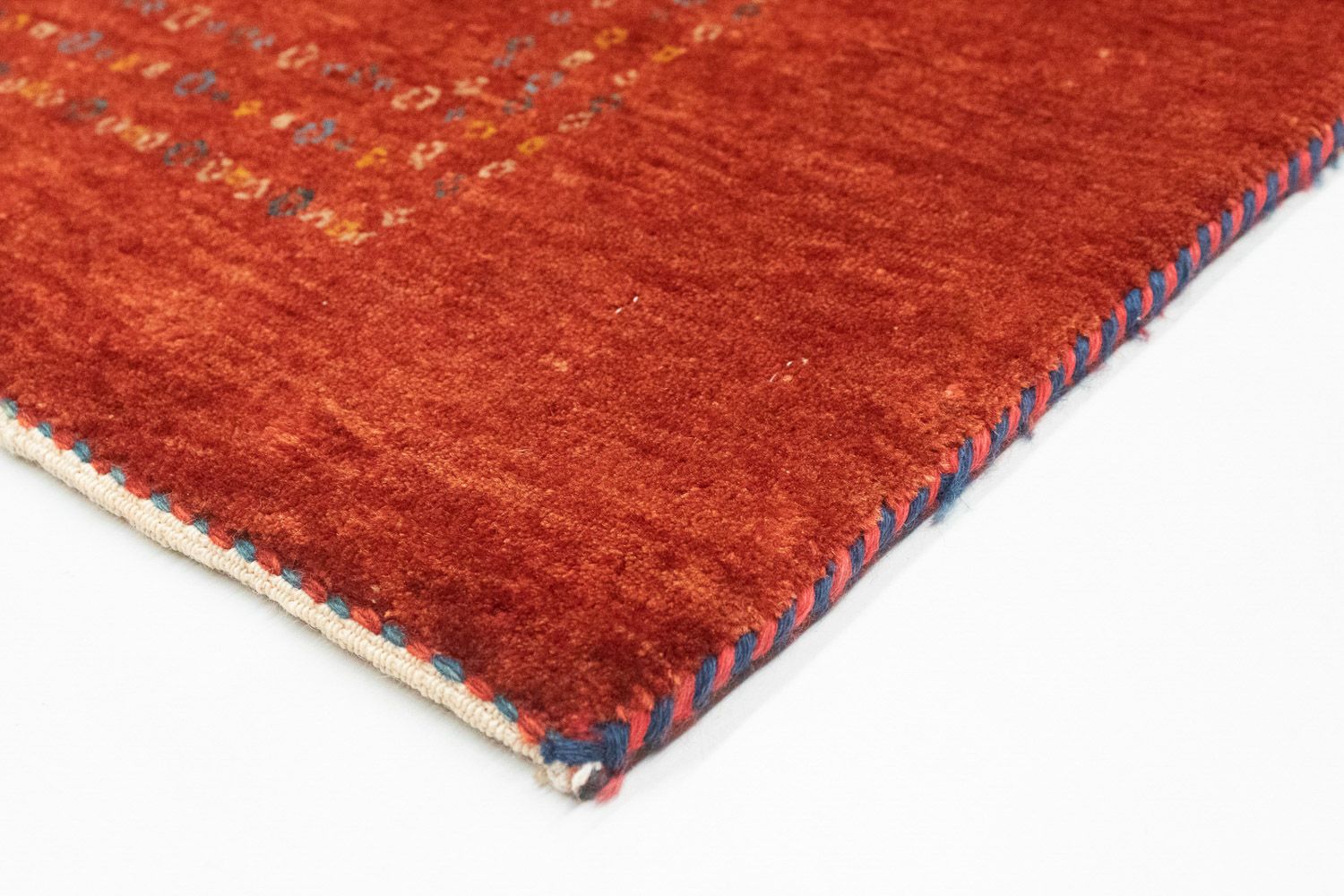 Gabbeh Tæppe - Loribaft Persisk - 140 x 103 cm - rød