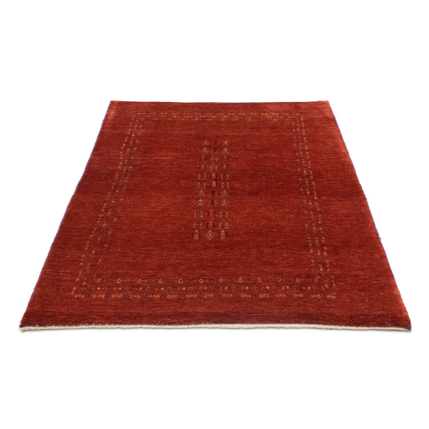 Gabbeh Tæppe - Loribaft Persisk - 140 x 103 cm - rød