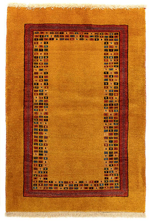 Gabbeh Tæppe - Loribaft Persisk - 118 x 84 cm - brun