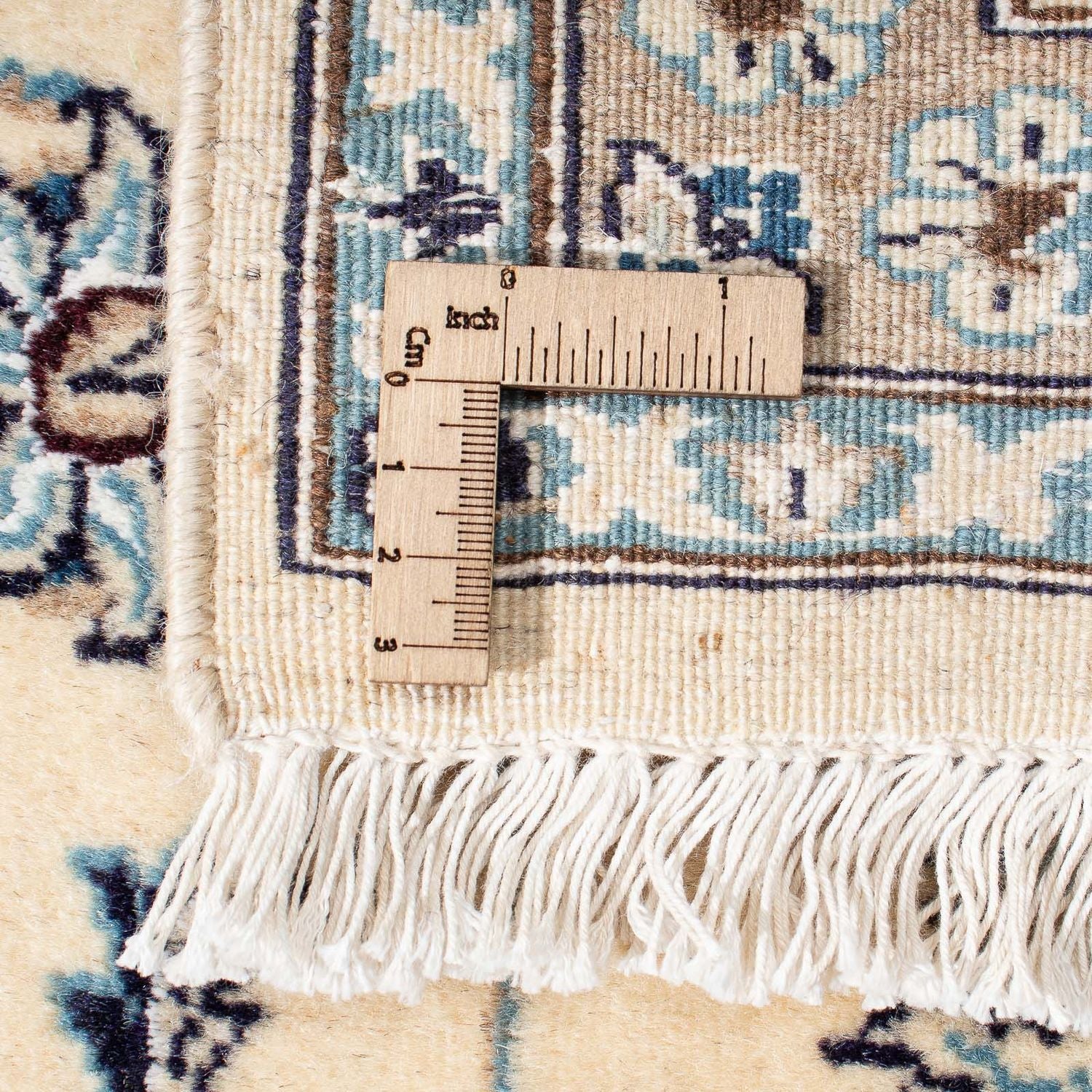 Persisk tæppe - Nain - 305 x 198 cm - beige