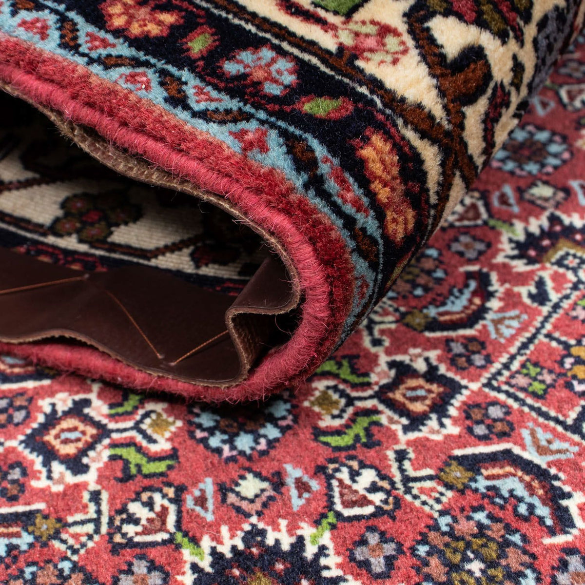 Persisk tæppe - Bijar - 199 x 140 cm - mørkeblå