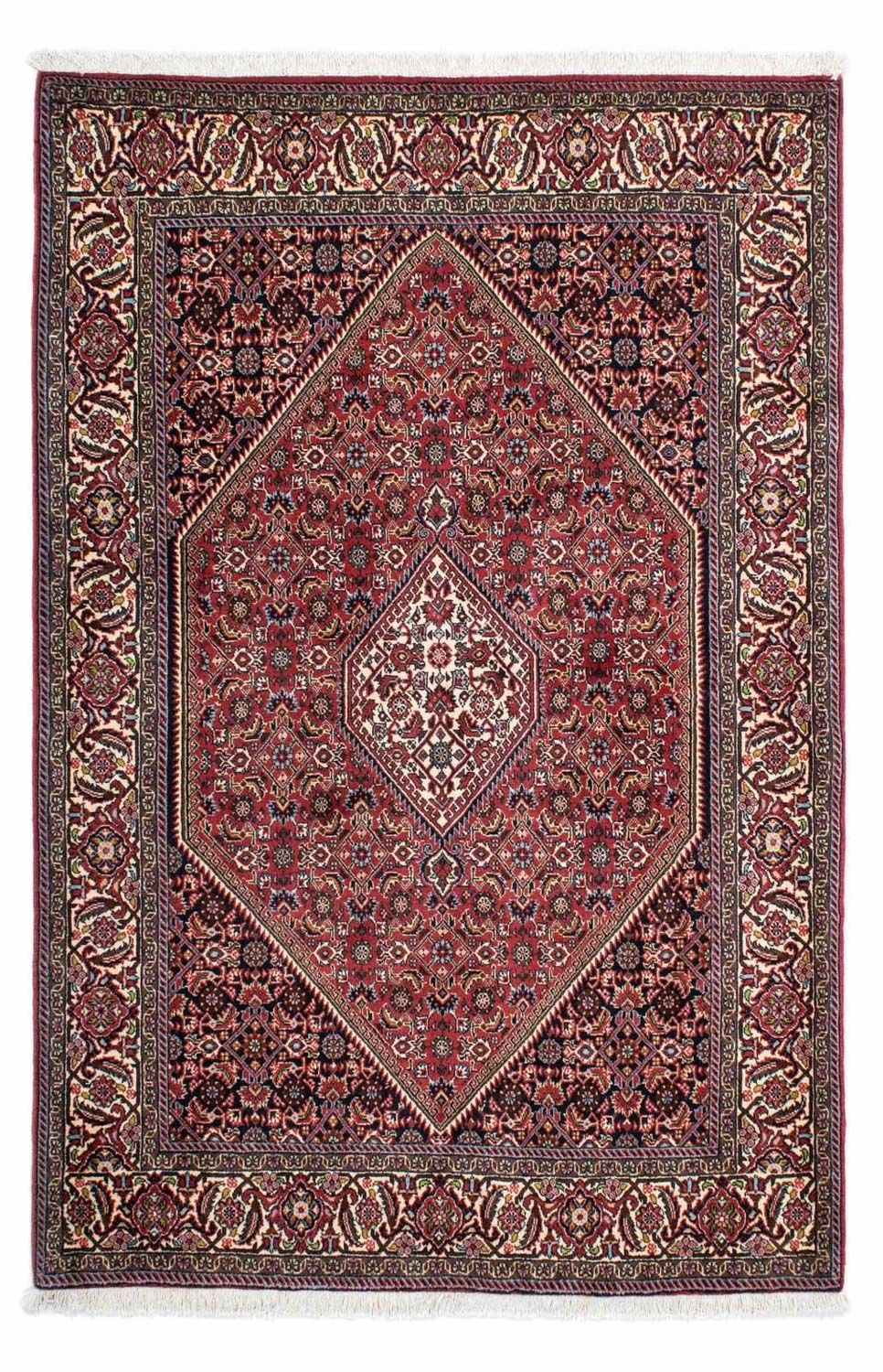 Persisk tæppe - Bijar - 210 x 141 cm - rød