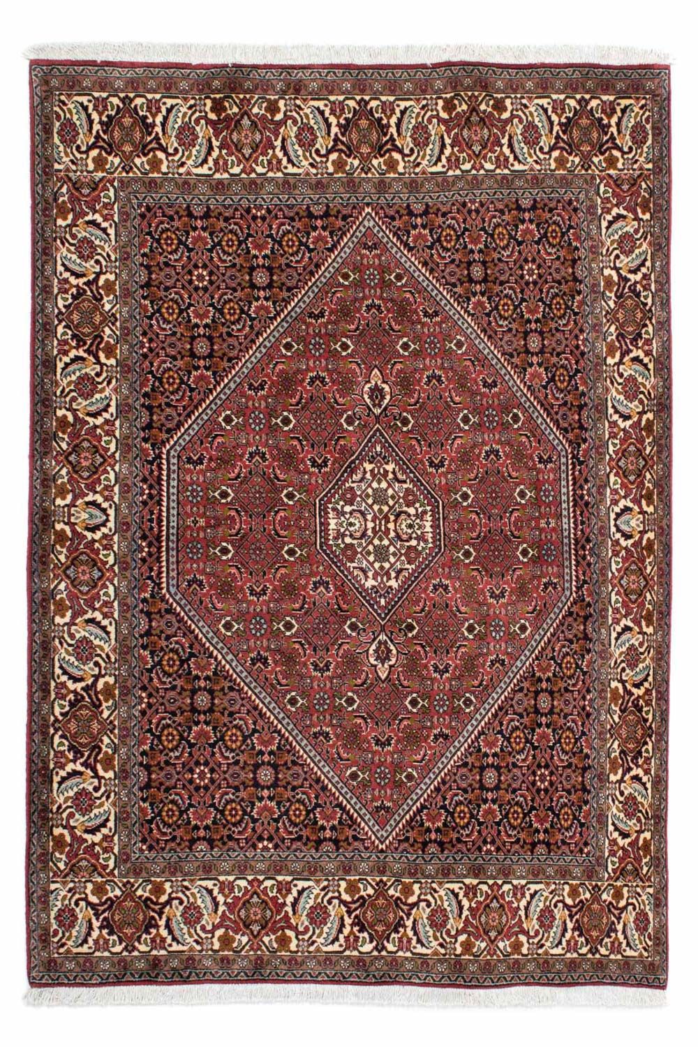 Persisk tæppe - Bijar - 203 x 139 cm - rød