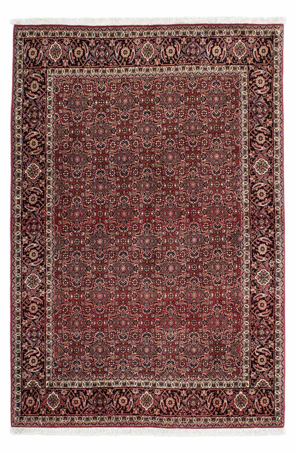 Persisk tæppe - Bijar - 208 x 139 cm - rød